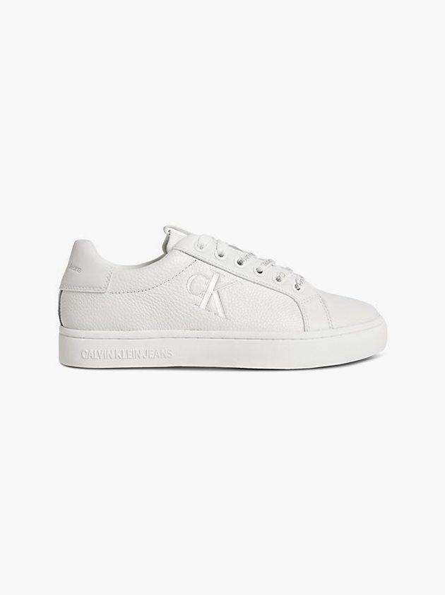 Calvin Klein USA Leather Womens Sneakers White 8279430-GH